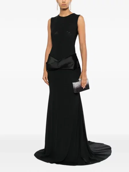Rochie Alex Perry drapată fără bretele negru