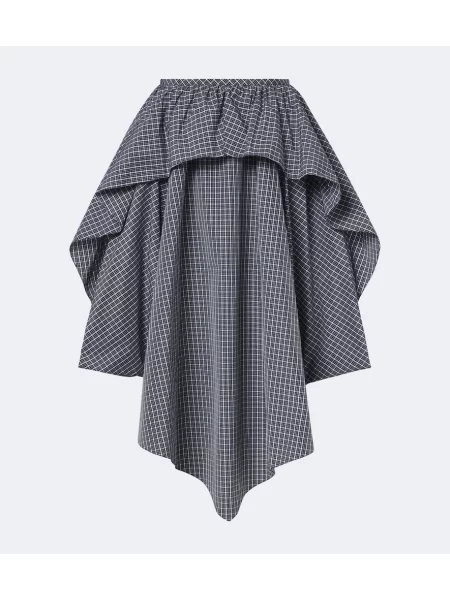 Fustă midi Loewe asimetrică negru