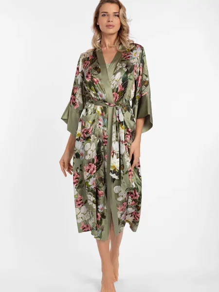 Шовковий халат Marc&andre зелений