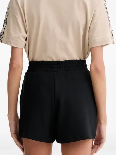Ριγέ σορτς Guess με αυτόγραφο μαύρο
