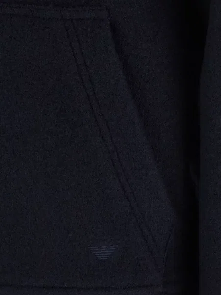 Palton Emporio Armani cu glugă albastru