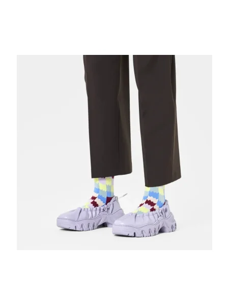 Șosete Happy Socks în carouri albastru