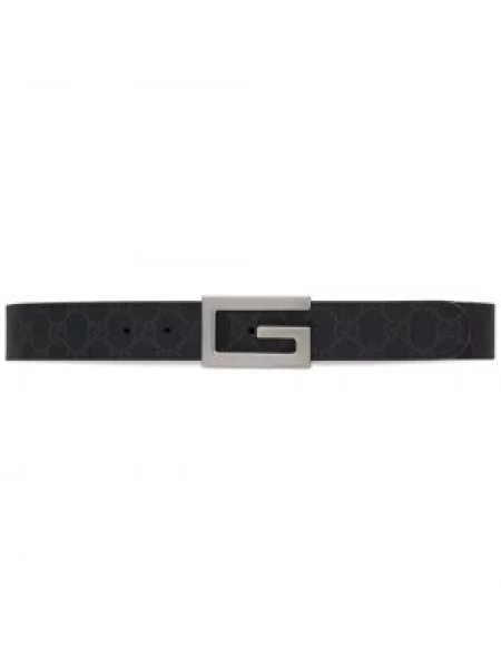 Oboustranný pásek Gucci s přezkou černý