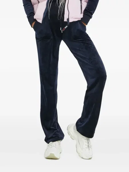 Велур панталон Juicy Couture синьо