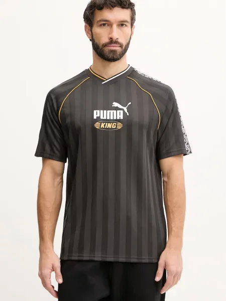 Fotbal tricou Puma din jerseu negru