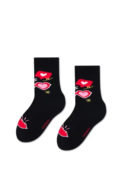 Gyerek zokni Zooksy/rainbow Socks fekete