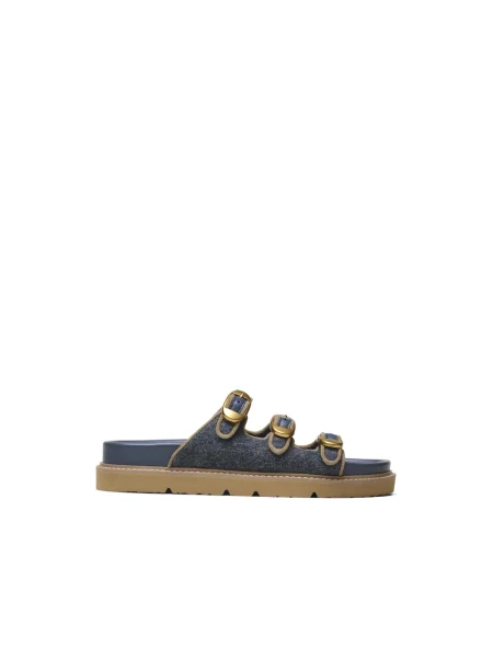 Klapki Marc Jacobs niebieskie