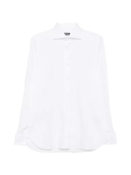 Gulerat lung cămașă Zegna alb