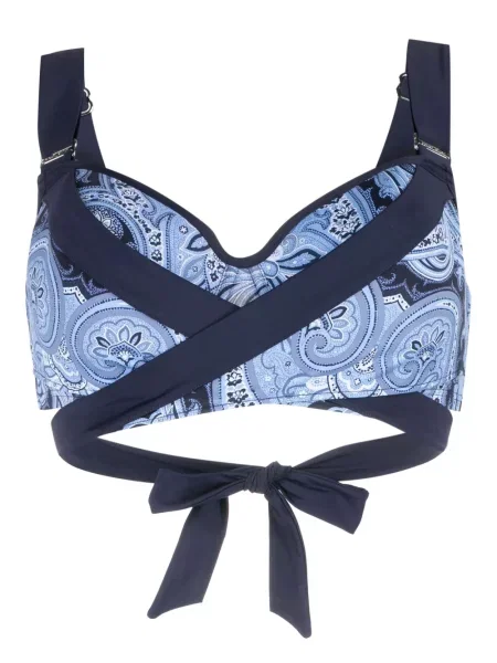 Bikini Marlies Dekkers cu imagine cu model paisley albastru