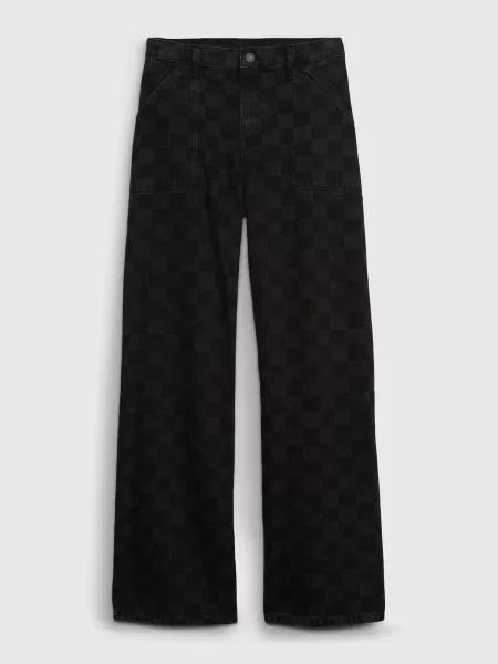 Pantaloni copii Gap alb