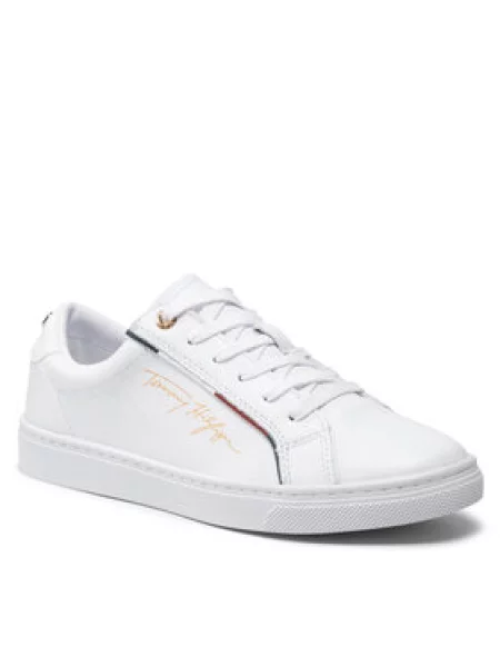 Tommy Hilfiger Sneakersy Signature Sneaker bílá