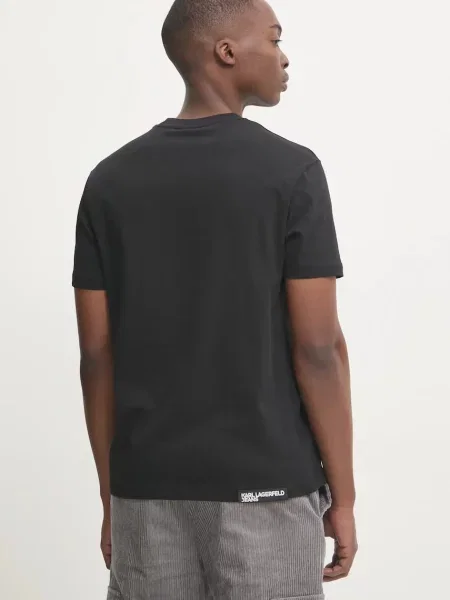 Tričko Karl Lagerfeld Jeans s potiskem černá