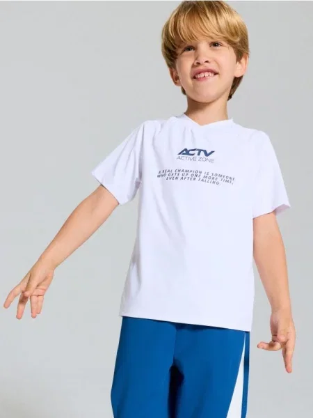 Sinsay Sportovní tričko Active bílá