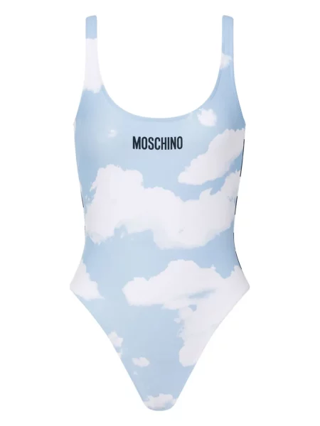 Costum de baie Moschino cu imagine albastru