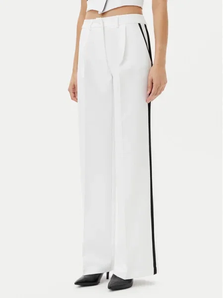 Maryley Pantaloni din alb