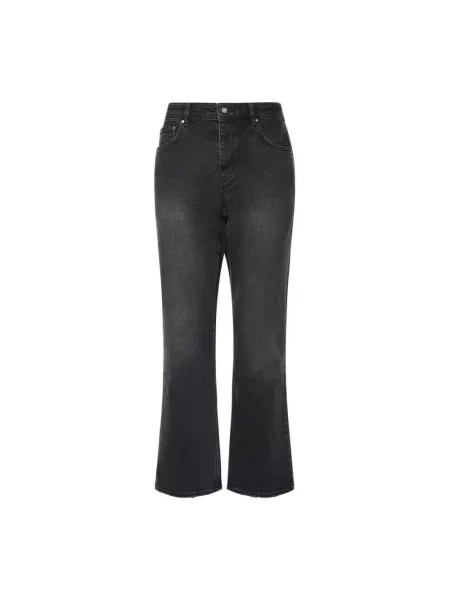 Dżinsy z szerokimi nogawkami Represent czarny