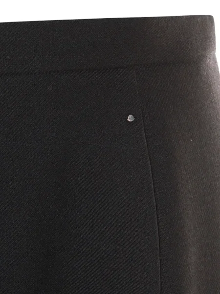 Fustă midi Moncler în linie A negru
