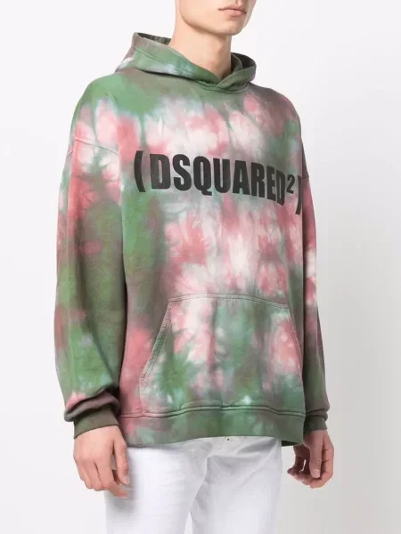 Kravata Dsquared2 s potiskem zelená