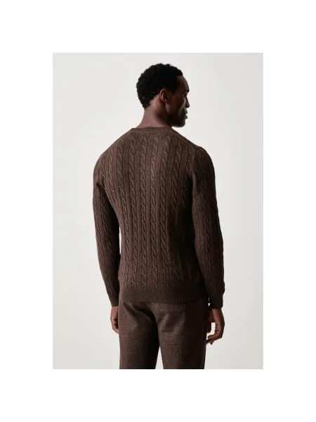 Sweter Gant brązowy