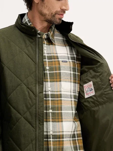Barbour rövid kabát Harrington zöld