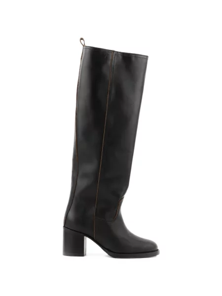Botine Posa din piele negru