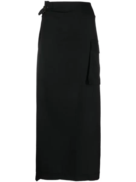 Zavinovací sukně Jean Paul Gaultier Pre-owned černé
