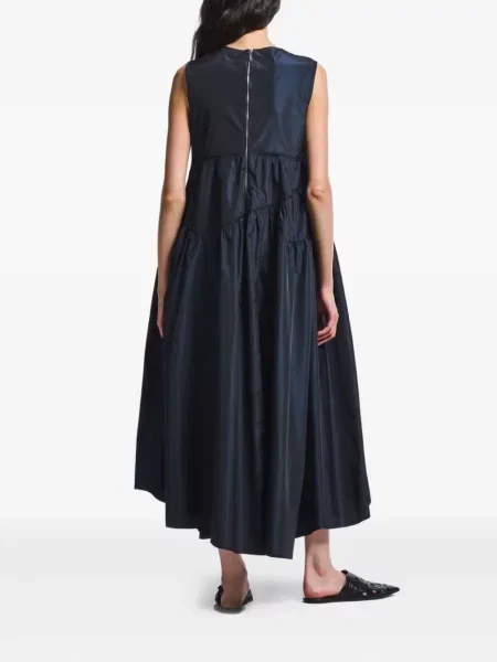 Rochie High cu decolteu în V de costum albastru