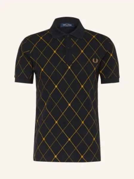 Fred Perry Piqué Polokošile / hnědá černá