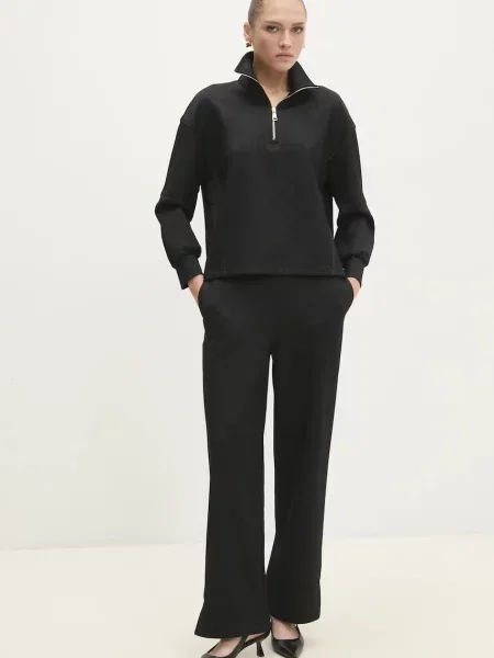 Однотонные спортивные штаны Answear Lab черные