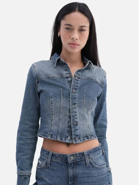 Guess Jeans Átmeneti kabát kék
