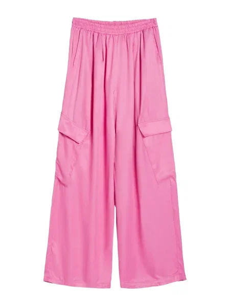 Bershka Pantaloni cu deschis roz