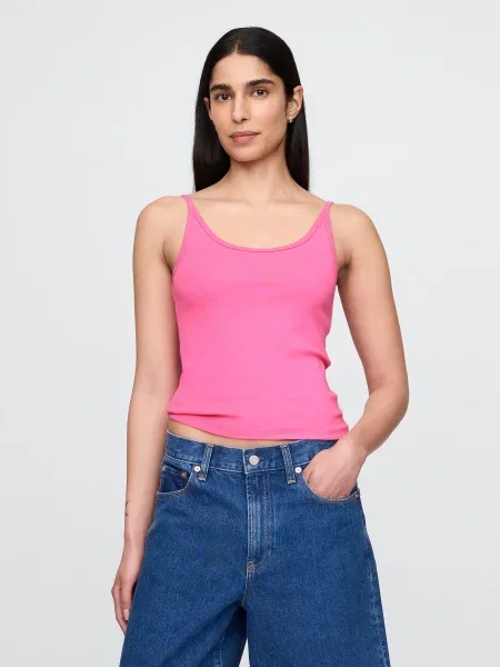Podkoszulka Gap o krotszym kroju różowa