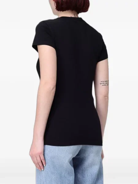 Tricou Armani Exchange cu decolteu rotund negru