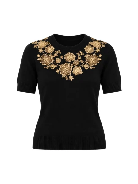 Sweter Dolce And Gabbana wełniany czarny
