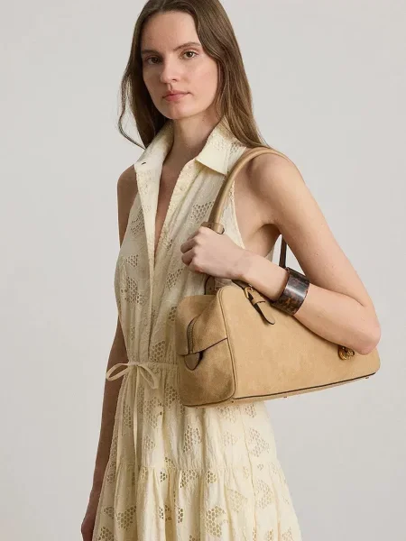 Lauren Ralph Lauren сумка baguette замшева