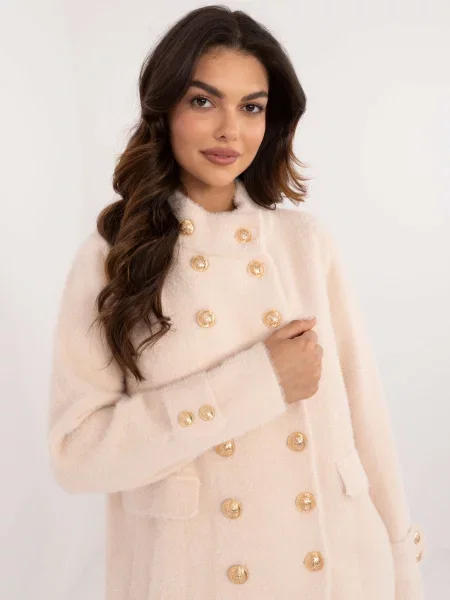 Palton Fashionhunters din lână alpaca