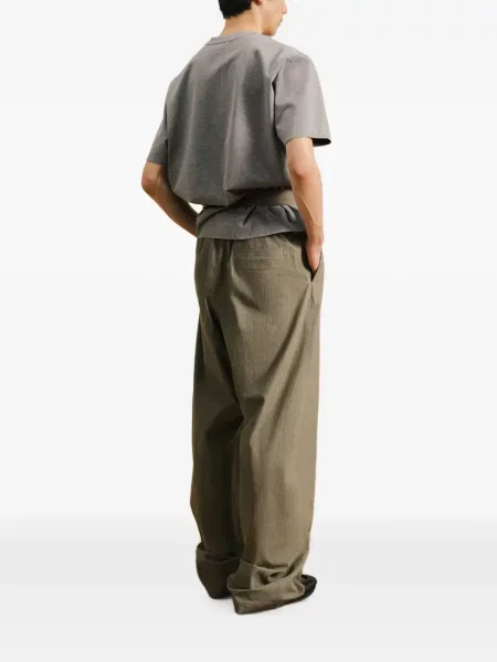 Cu centură pantaloni Croquis verde