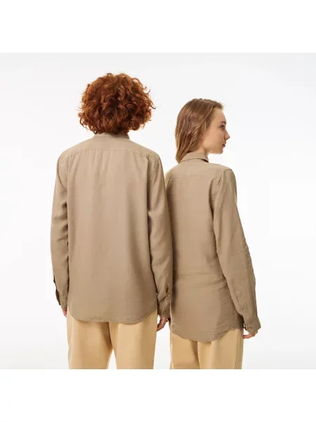 Рубашка Lacoste бежевая