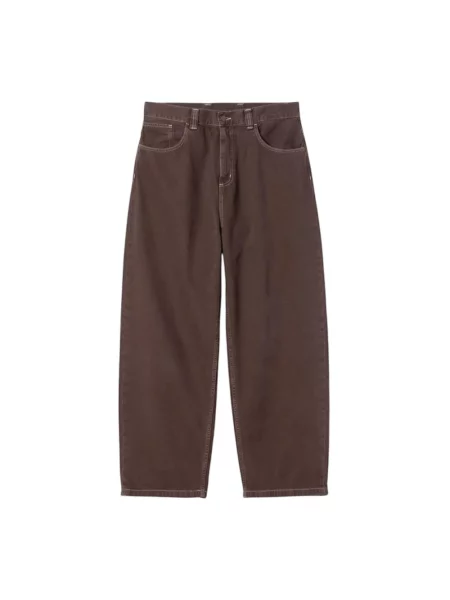 Jeansy Carhartt Wip z kamieniami brązowe
