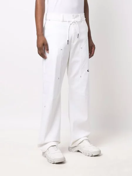 Kalhoty Nike X Off-white s autogramem bílé