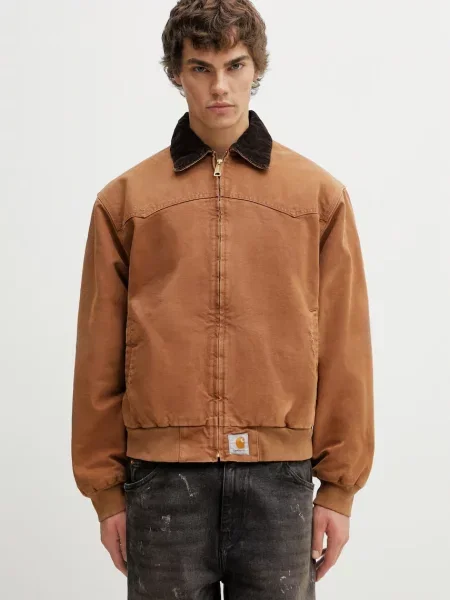 Короткая куртка Carhartt Wip коричневая