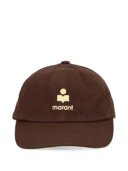Șapcă Isabel Marant cu broderie maro