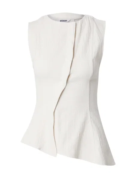 WEEKDAY Bluză Ibis lână alb