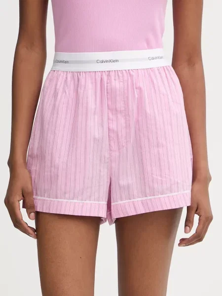 Късо долнище на пижама Calvin Klein Underwear розово