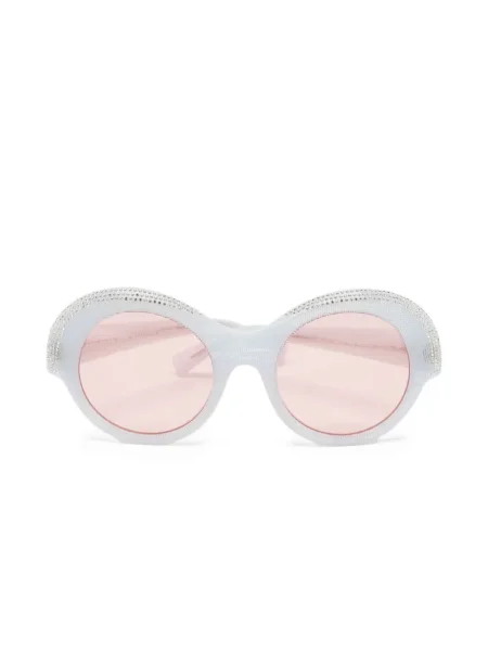 Okulary przeciwsłoneczne Alexandre Vauthier z kryształkami niebieskie