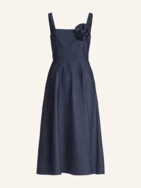 Swing Sukienka Jeansowa blau granatowa