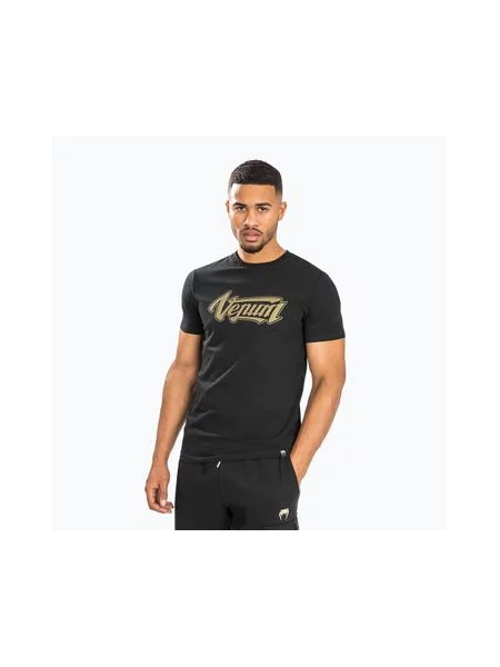Футболка Venum Absolute Adjusted Fit чорна/золота чорна