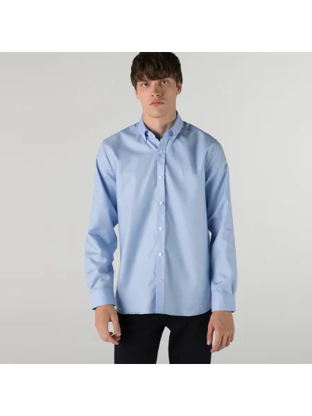 Lacoste сорочка чоловіча блакитна