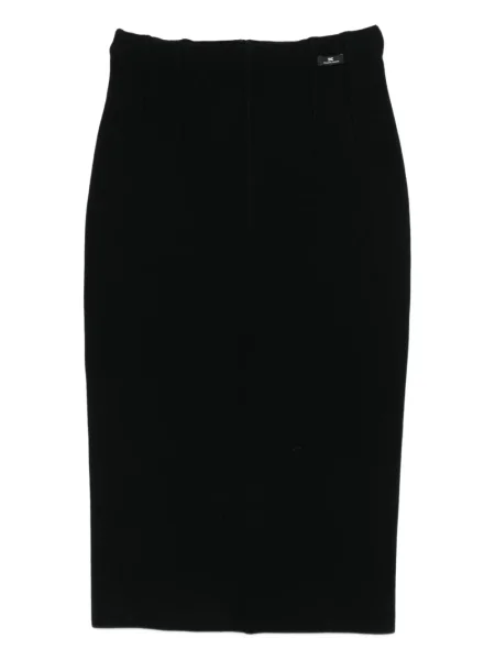 Fustă tip creion Elisabetta Franchi până la genunchi negru