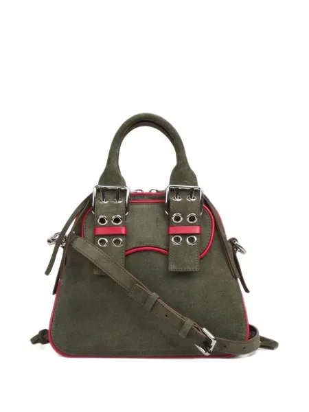 Geantă shopper Marni cu cataramă verde